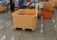 Boîte plus fraîche moulée par Roto industrielle de refroidisseur de glace offensante pour le stockage de poissons au-dessus de 300quart