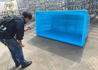 Panier en plastique industriel de toile de chariot à blanchisserie de polyéthylène sur des roues 2100 * 1080 * H880 millimètre K1300L
