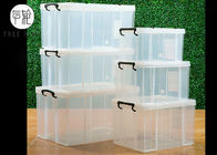Poubelles de stockage en plastique empilables de catégorie comestible, boîte de caisse en plastique de 60 litres