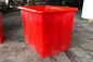 Réservoir d'eau en plastique résistant rouge des bacs de recyclage 160L pour des poissons Fram d'Aquaponic