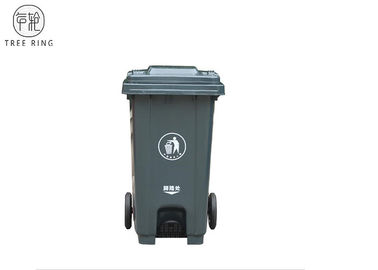 Les poubelles en plastique de déchets de pied de HDPE, les poubelles colorées de déchets avec la pédale ont actionné le couvercle 120L