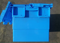 Caisse en plastique pliante dure avec le couvercle attaché pour le stockage 600 * 400 * 360mm
