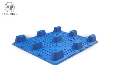 Palettes en plastique industrielles résistantes de pp sur des roues avec neuf la norme de la jambe BM-P1210