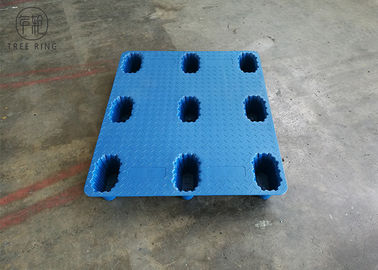 Palettes en plastique industrielles résistantes de pp sur des roues avec neuf la norme de la jambe BM-P1210