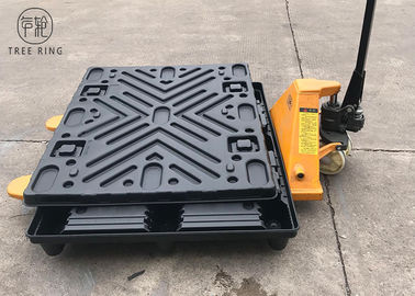 Palettes 1210, palettes en plastique de HDPE de TP en plastique thermoformées avec le chapeau/couverture supérieurs