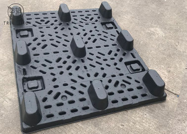 Palettes 1210, palettes en plastique de HDPE de TP en plastique thermoformées avec le chapeau/couverture supérieurs