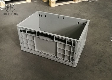 PE caisse en plastique pliante de 50 litres, caisses aérées par plastique de service de stockage de mur