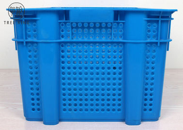 Euro caisses en plastique hygiéniques perforées colorées d'emballage 630 * 420 * 315 millimètres de HDPE