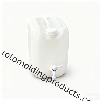 Bidon rectangulaire de 20 litres avec robinet à vis, robuste et durable