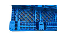 Vierge pp Rackable 1111 palettes en plastique bleues avec 3 dérapages pour le chariot élévateur d'étagères, charge 1000Kg