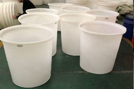 Nourriture cylindrique de polyéthylène tenant les réservoirs à couvercle serti de plastique avec la couverture pour le stockage et la préparation de bière