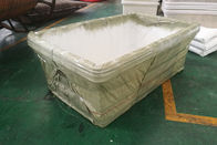 chariots de service 1100L de plastique polyéthylène de blanchisserie résistante en vrac parfaits pour le déplacement de matériaux de textile