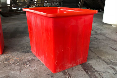 Réservoir d'eau en plastique résistant rouge des bacs de recyclage 160L pour des poissons Fram d'Aquaponic