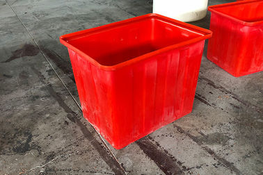 Réservoir d'eau en plastique résistant rouge des bacs de recyclage 160L pour des poissons Fram d'Aquaponic