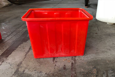 Réservoir d'eau en plastique résistant rouge des bacs de recyclage 160L pour des poissons Fram d'Aquaponic