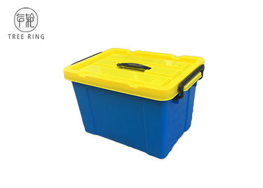 Boîte de rangement en plastique rectangulaire 50L de la Vierge pp d'emboîtement avec le couvercle 40*29*24 cm de Locaked