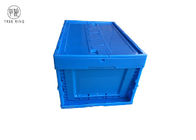 Caisse en plastique mobile pliable pliante d'entreposage en caisse en plastique de chiffre d'affaires avec le couvercle