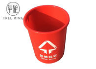 Le stockage en plastique rouge de nourriture de la couleur 100L Buckets avec les couvercles et la poignée pour l'emballage alimentaire sec